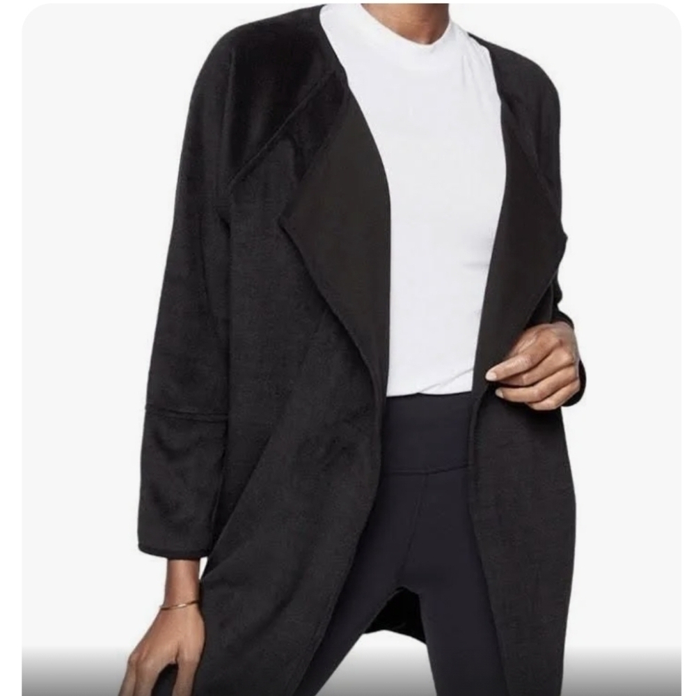 Athleta Women Cozy Karma Wrap oversized Open Toe Cardigan sweater sz M